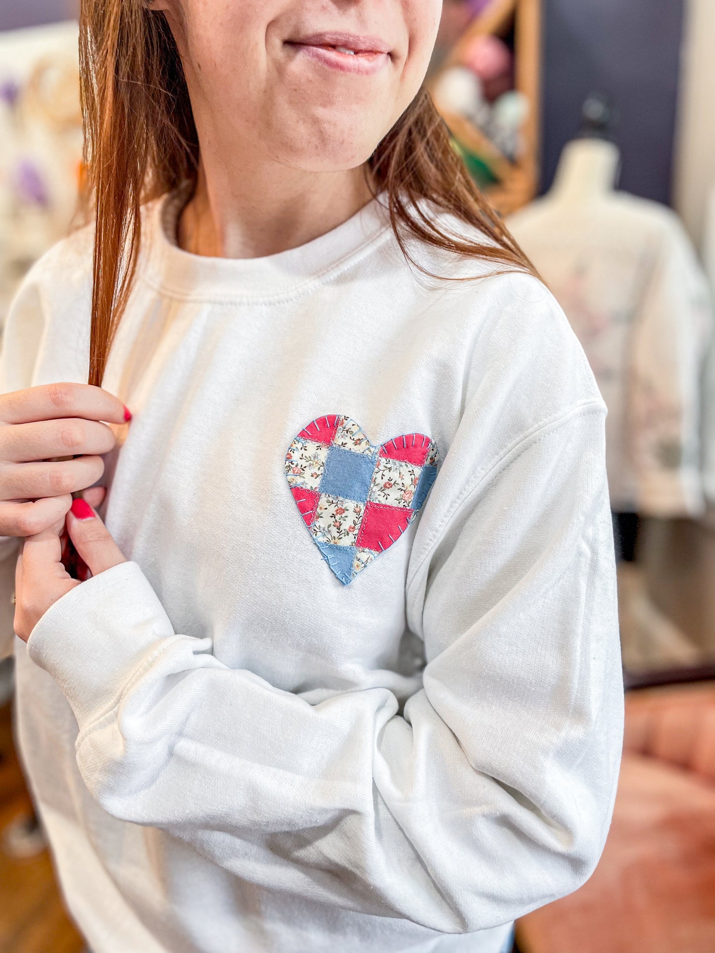 "Blanket My Heart" Crew Neck