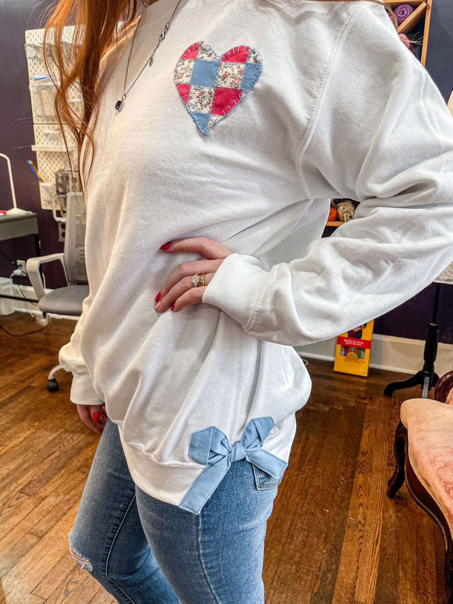 "Blanket My Heart" Crew Neck