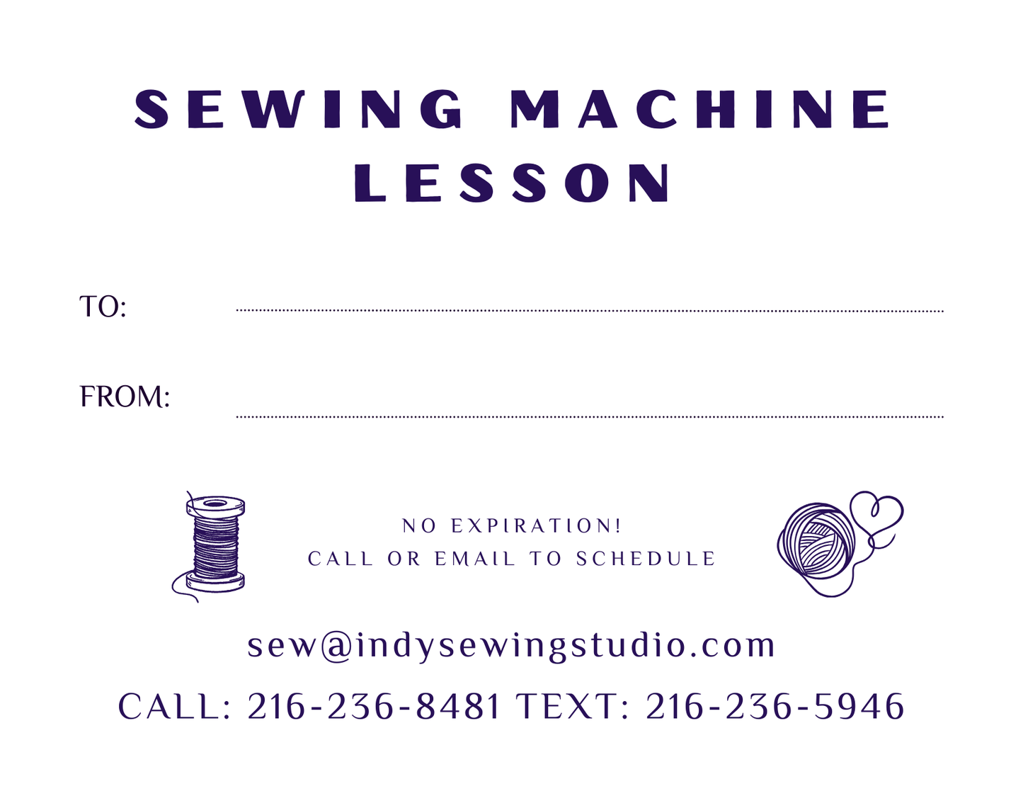 Gift Card_Private Sewing Lesson