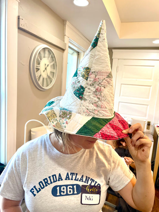 Chic Quilted Witch Hat